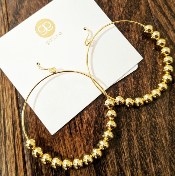 Gorjana Jewelry - NWT Gorjana 18K Gold Plated Newport Drop Hoops